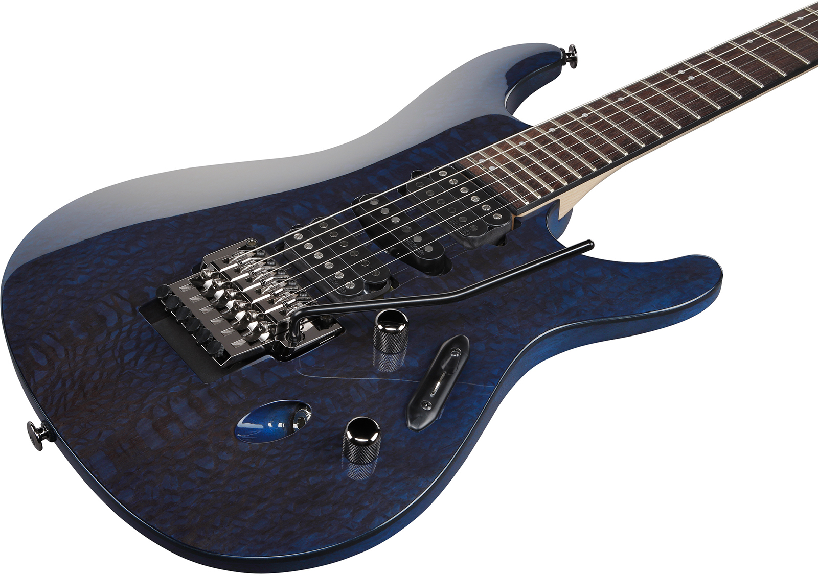 Ibanez S6670sk Dub Prestige Jap Hsh Dimarzio Fr Rw - Dark Ultramarine Blue - E-Gitarre in Str-Form - Variation 2
