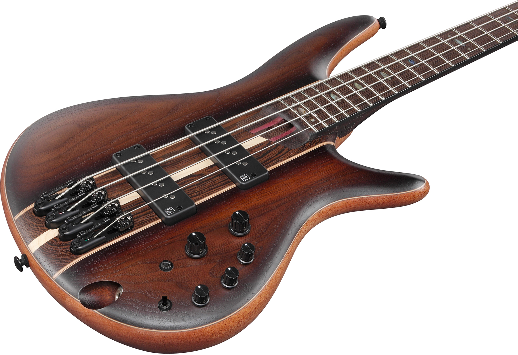 Ibanez Sr1350b Duf Premium Active Pp - Dual Mocha Burst Flat - Solidbody E-bass - Variation 2