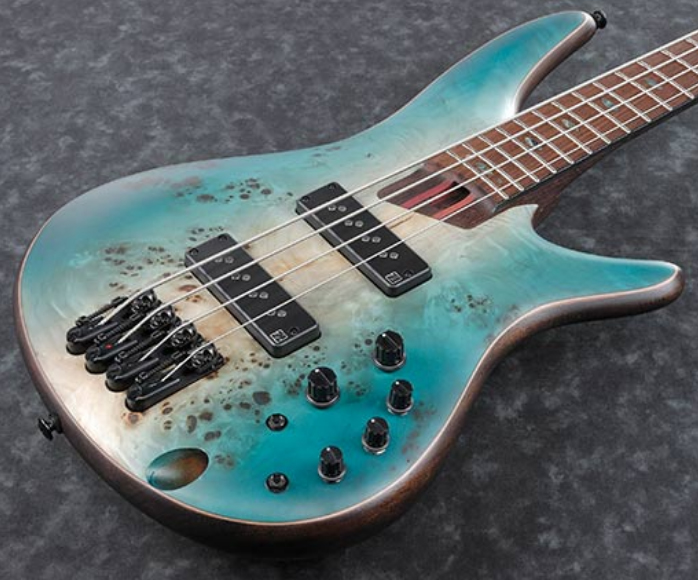 Ibanez Sr1600b Chf Premium Active Pp - Caribbean Shoreline Flat - Solidbody E-bass - Variation 2