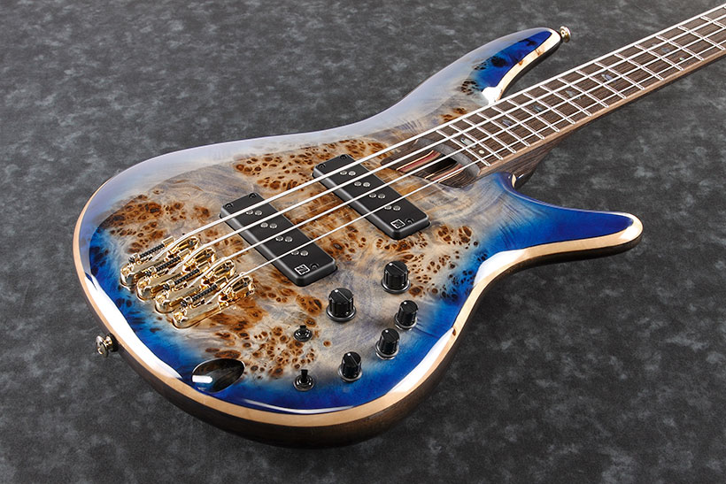 Ibanez Sr2600e Cbb Premium Active Jat - Cerulean Blue Burst - Solidbody E-bass - Variation 1