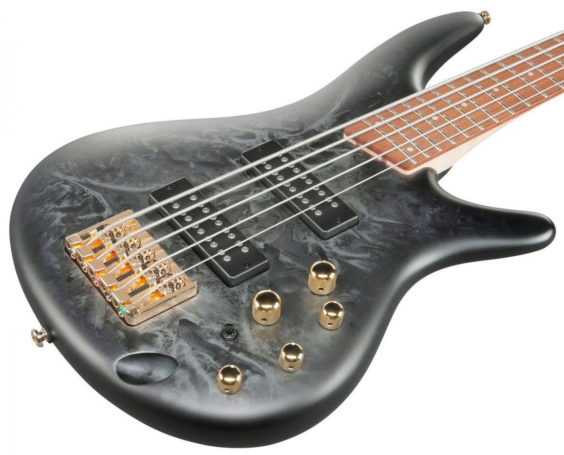 Ibanez Sr305edx Bzm Standard 5c Active Jat - Black Ice Frozen Matte - Solidbody E-bass - Variation 2