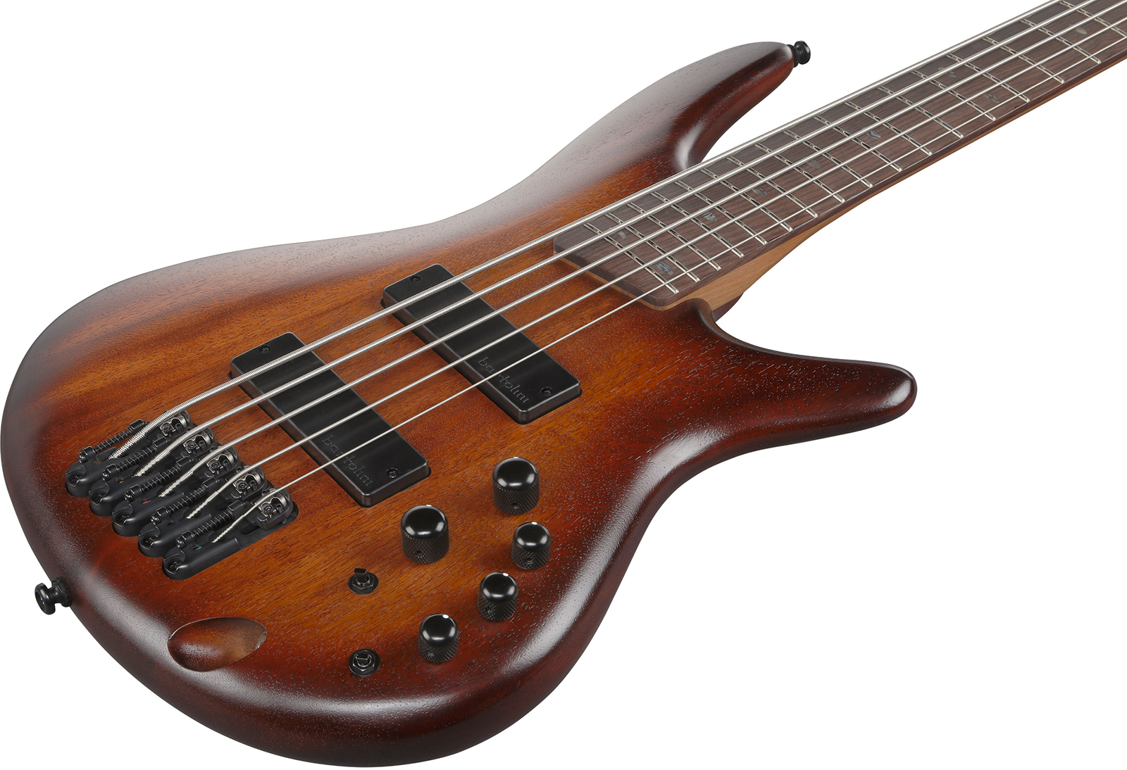 Ibanez Sr505a Mhl Standard 5c Active Bartolini Rw - Mahogany Brown Burst Low Gloss - Solidbody E-bass - Variation 2