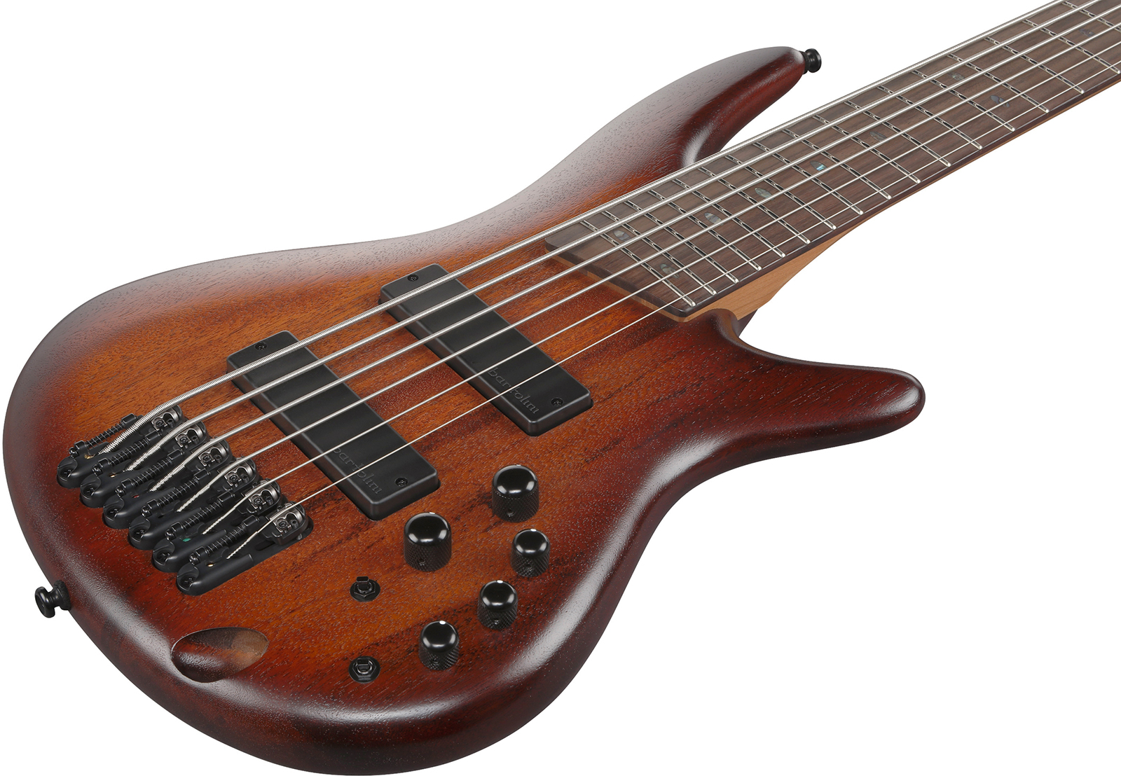Ibanez Sr506a Mhl Standard 6c Active Bartolini Rw - Mahogany Brown Burst Low Gloss - Solidbody E-bass - Variation 2