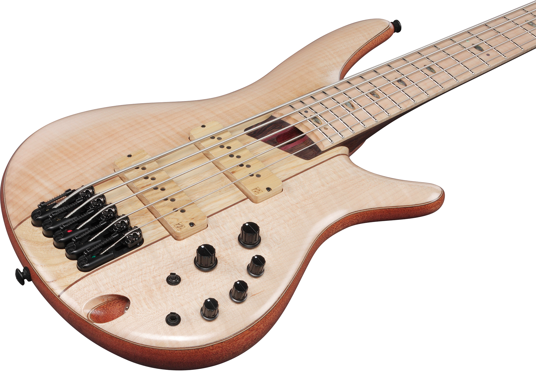 Ibanez Sr5fmdx Ntl Premium 5c Active Mn - Natural Low Gloss - Solidbody E-bass - Variation 2