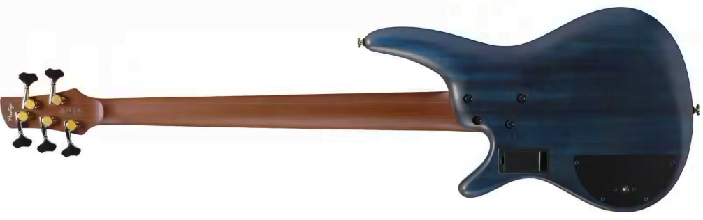 Ibanez Sr6605 Gfb Prestige Jap 5c Active Rw - Ghost Fleet Blue Burst - Solidbody E-bass - Variation 1