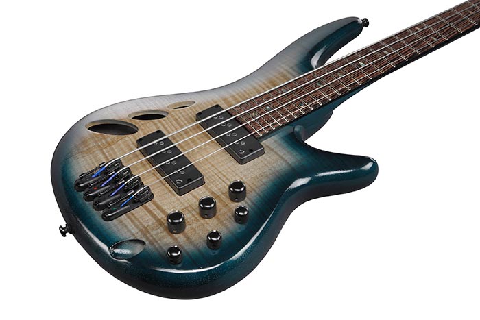 Ibanez Srd900 Ctl Workshop Active Piezo Pp - Cosmic Blue Starburst - Halbakustiche Bass - Variation 2