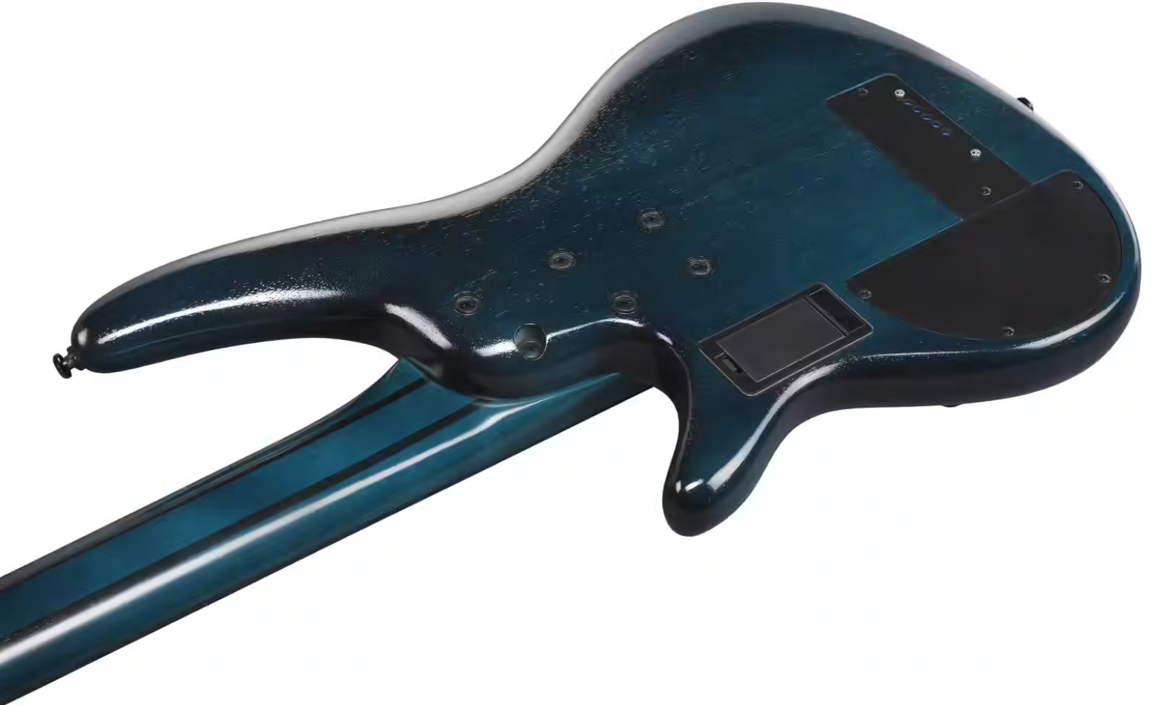 Ibanez Srd905 Ctl Workshop 5c Active Piezo Pp - Cosmic Blue Starburst Low Gloss - Halbakustiche Bass - Variation 3