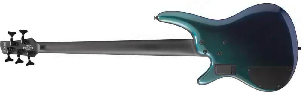 Ibanez Srms725 Bcm Workshop 5c Multiscale Active Fishman Fluence Pp - Blue Chameleon - Solidbody E-bass - Variation 1