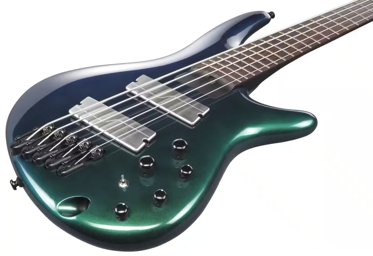 Ibanez Srms725 Bcm Workshop 5c Multiscale Active Fishman Fluence Pp - Blue Chameleon - Solidbody E-bass - Variation 2