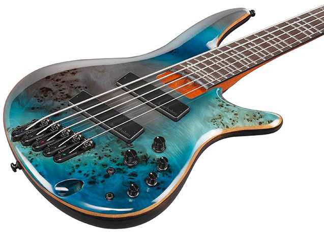 Ibanez Srms805 Tsr Workshop 5c Multiscale Active Bartolini Pp - Tropical Seafloor - Solidbody E-bass - Variation 2