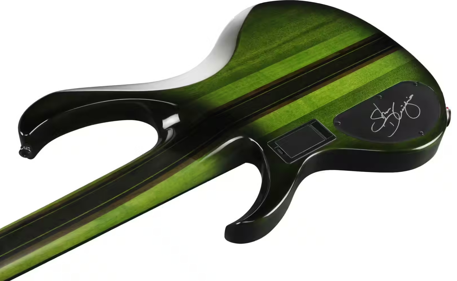 Ibanez Steve Di Giorgio Sdgb1 Dmt Signature Fretless 5c Active Ebo - Dark Moss Burst - Solidbody E-bass - Variation 3