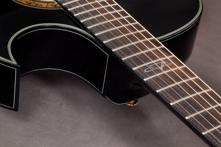 Ibanez Steve Vai Ep5 Bp Euphoria Cw Epicea Acajou Rw - Black Pearl - Elektroakustische Gitarre - Variation 3