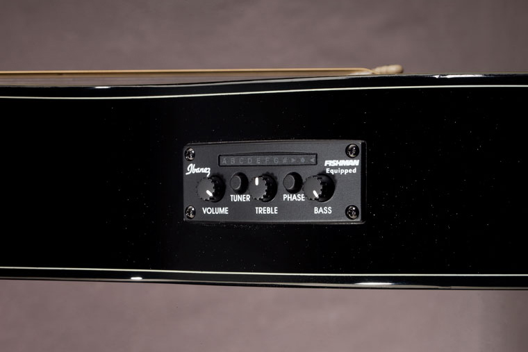 Ibanez Steve Vai Ep5 Bp Euphoria Cw Epicea Acajou Rw - Black Pearl - Elektroakustische Gitarre - Variation 5
