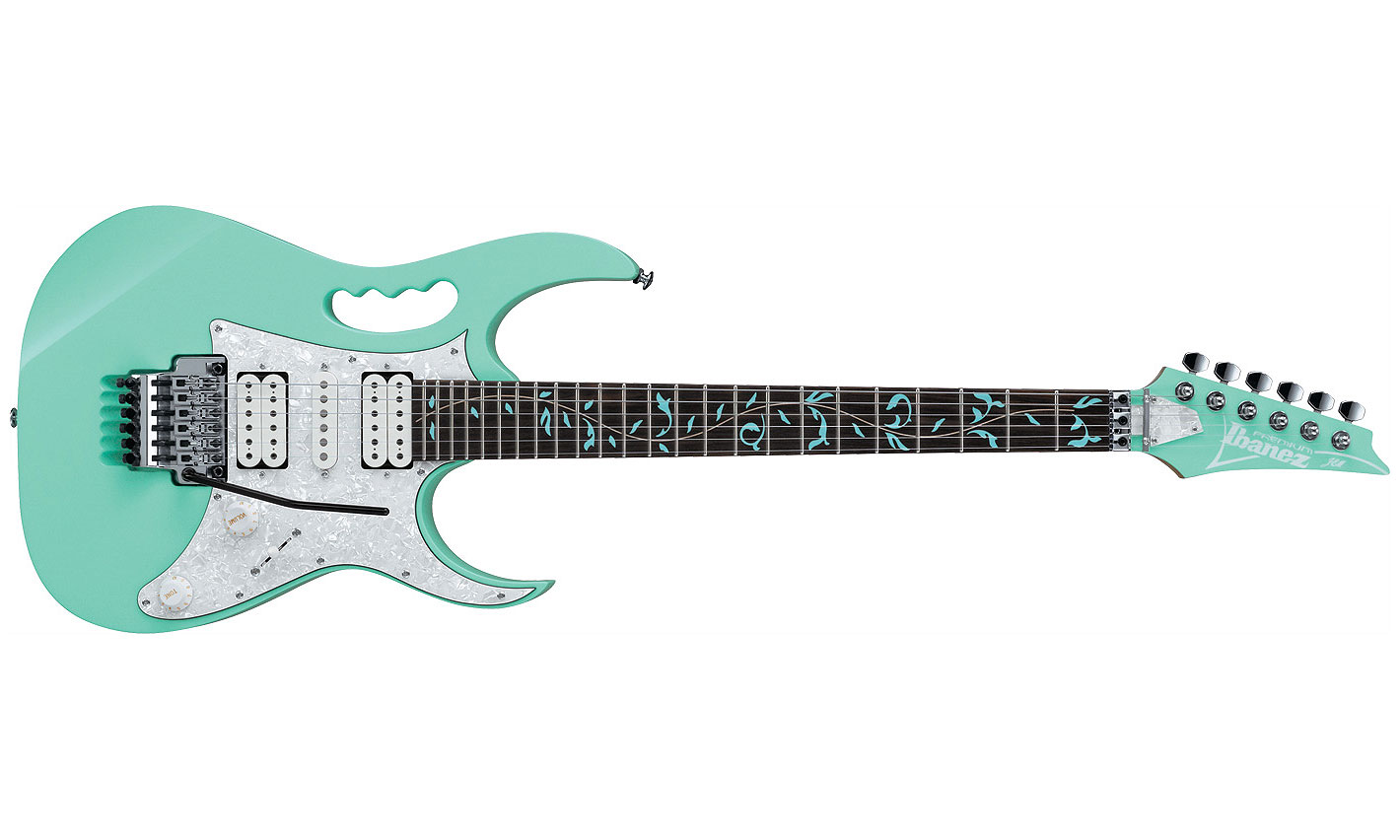 Ibanez Steve Vai Jem70v Sfg Premium Hsh Dimarzio Fr - Sea Foam Green - E-Gitarre in Str-Form - Variation 1