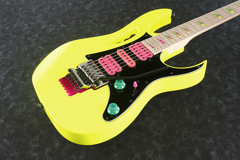 Ibanez Steve Vai Jem777 Dy Japan Hsh Dimarzio Fr - Desert Sun Yellow - E-Gitarre in Str-Form - Variation 1