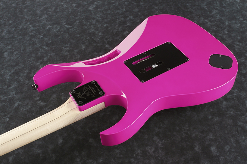 Ibanez Steve Vai Jem777 Sk Japan Hsh Dimarzio Fr - Shocking Pink - E-Gitarre in Str-Form - Variation 2