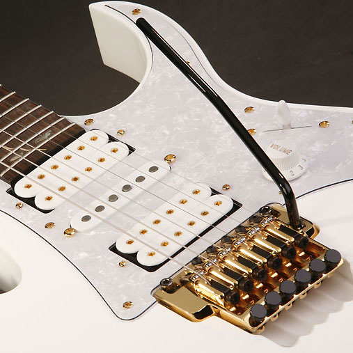 Ibanez Steve Vai Jem7v Wh Prestige Japon Signature Hsh Fr Rw - White - E-Gitarre in Str-Form - Variation 2