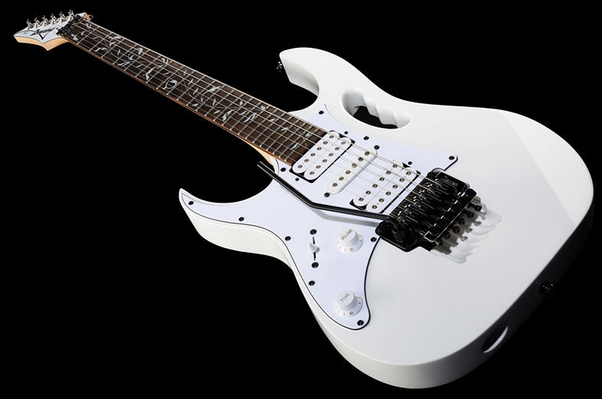 Ibanez Steve Vai Jemjrl Signature Gaucher Fr Hh Ja - White - E-Gitarre für Linkshänder - Variation 1