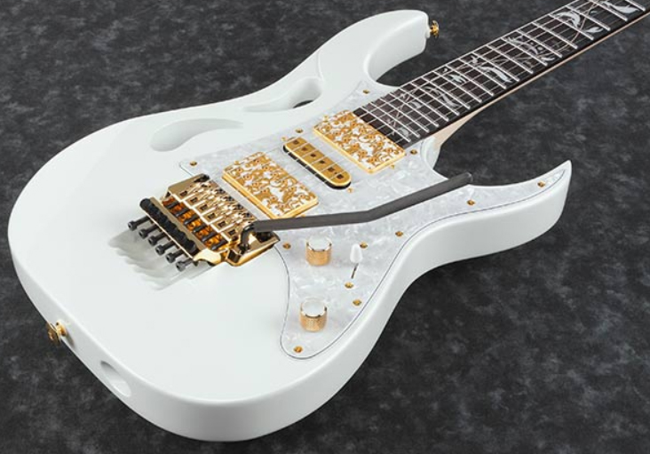 Ibanez Steve Vai Pia3761 Slw Signature Jap Hh Dimarzio Fr Rw - Stallion White - E-Gitarre in Str-Form - Variation 1