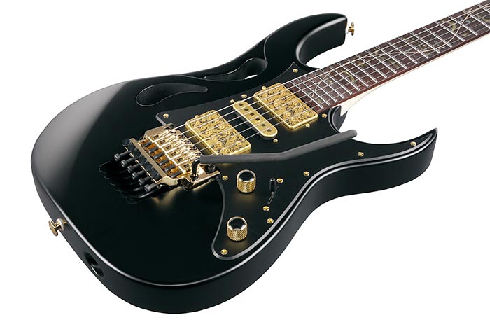 Ibanez Steve Vai Pia3761 Xb Signature Jap 2h Dimarzio Fr Rw - Onyx Black - E-Gitarre in Str-Form - Variation 2