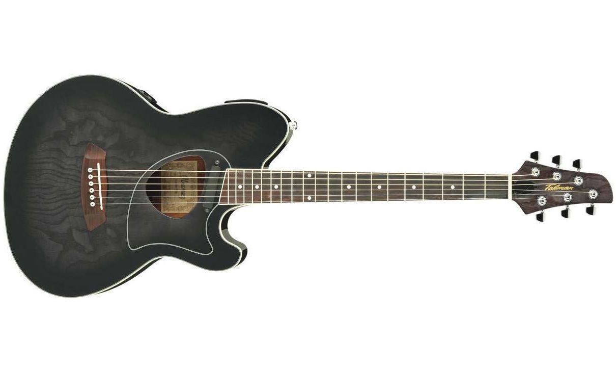Ibanez Tcm50 Tks Talman Cw Frene Acajou - Transparent Black Sunburst - Westerngitarre & electro - Variation 1