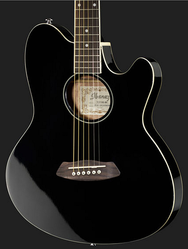 Ibanez Tcy10e Bk Talman Cw Epicea Sapele Pur - Black - Folk-Gitarre - Variation 2