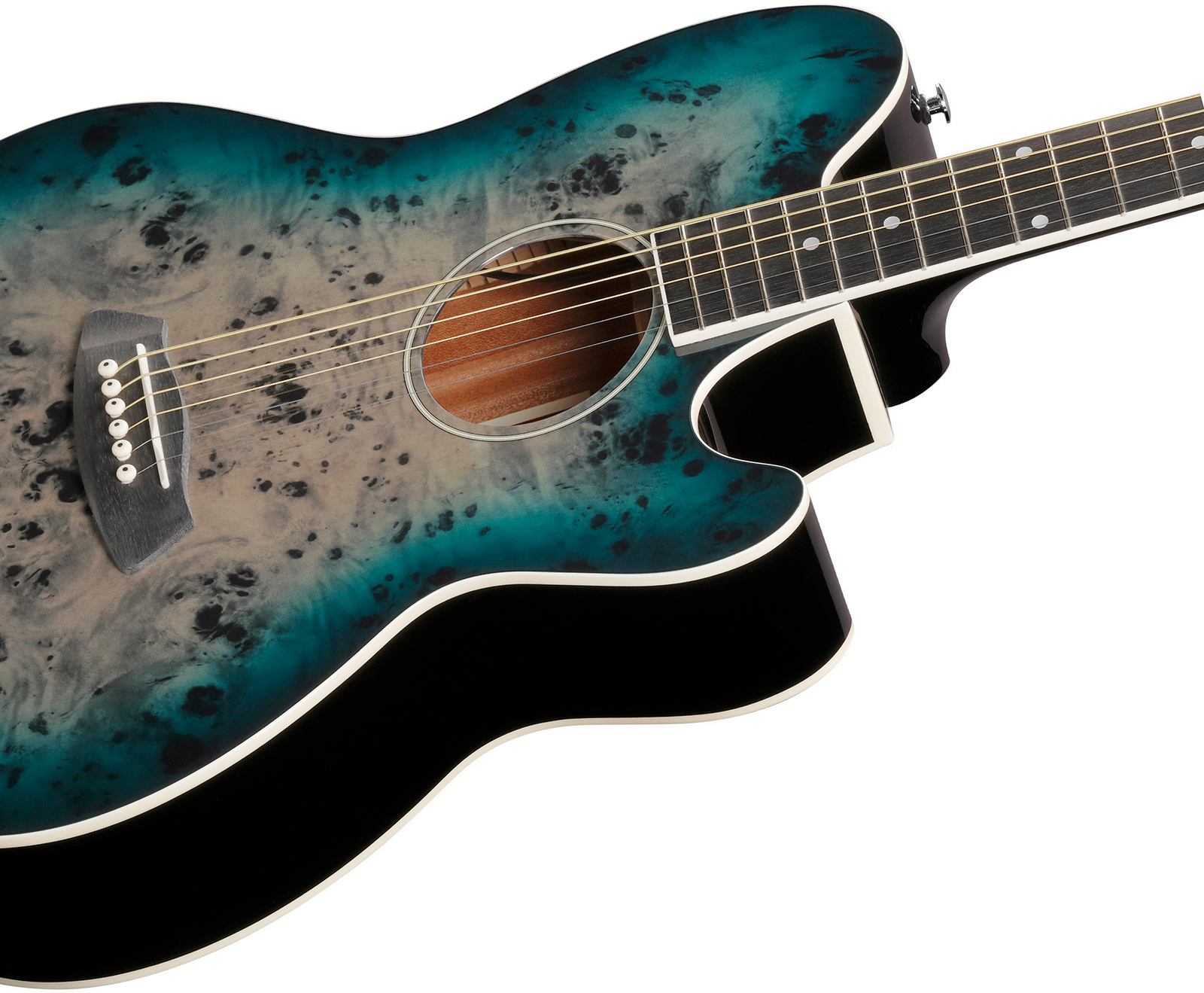 Ibanez Tcy10pa Cbs Talman Cw Tilleul Sapele Pur - Cosmic Blue Starburst - Folk-Gitarre - Variation 2