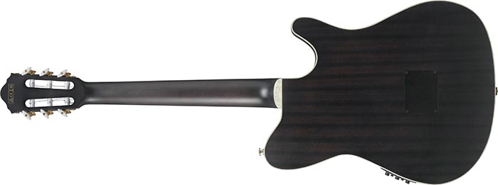Ibanez Tim Henson Tod10n Tkf Ind Signature Lh Gaucher Epicea Sapele Rw - Transparent Black Flat - Konzertgitarren 4/4 - Variation 1
