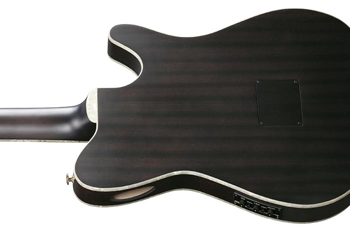 Ibanez Tim Henson Tod10n Tkf Ind Signature Lh Gaucher Epicea Sapele Rw - Transparent Black Flat - Konzertgitarren 4/4 - Variation 2