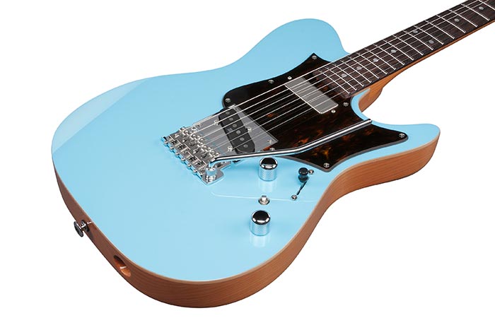 Ibanez Tom Quayle Tqms1 Ctb Jap Signature Smh Trem Rw - Celeste Blue - E-Gitarre in Teleform - Variation 2