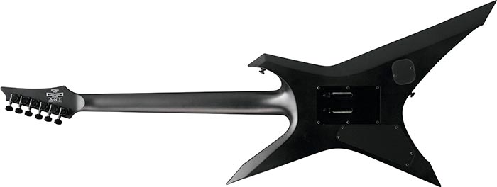 Ibanez Xptb620 Bkf Iron Label Hh Dimarzio Fr Eb - Black Flat - E-Gitarre aus Metall - Variation 1