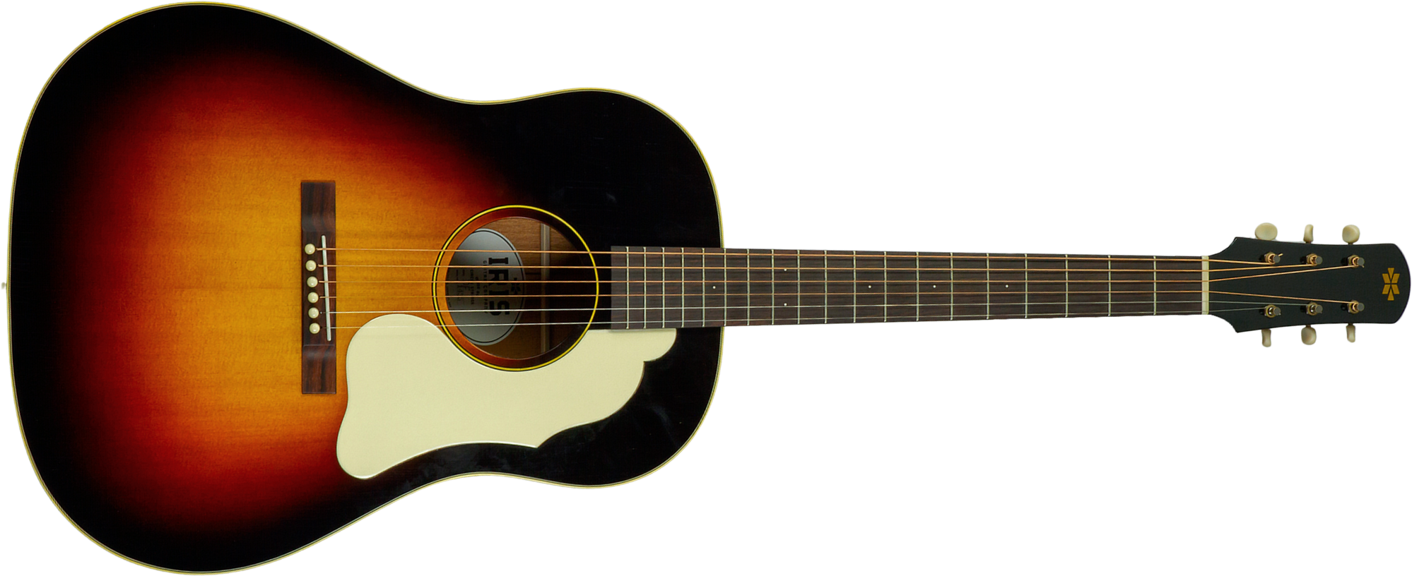 Iris Df Dreadnought Epicea Acajou Rw #1435 - Relic Tobacco Burst - Folk-Gitarre - Main picture