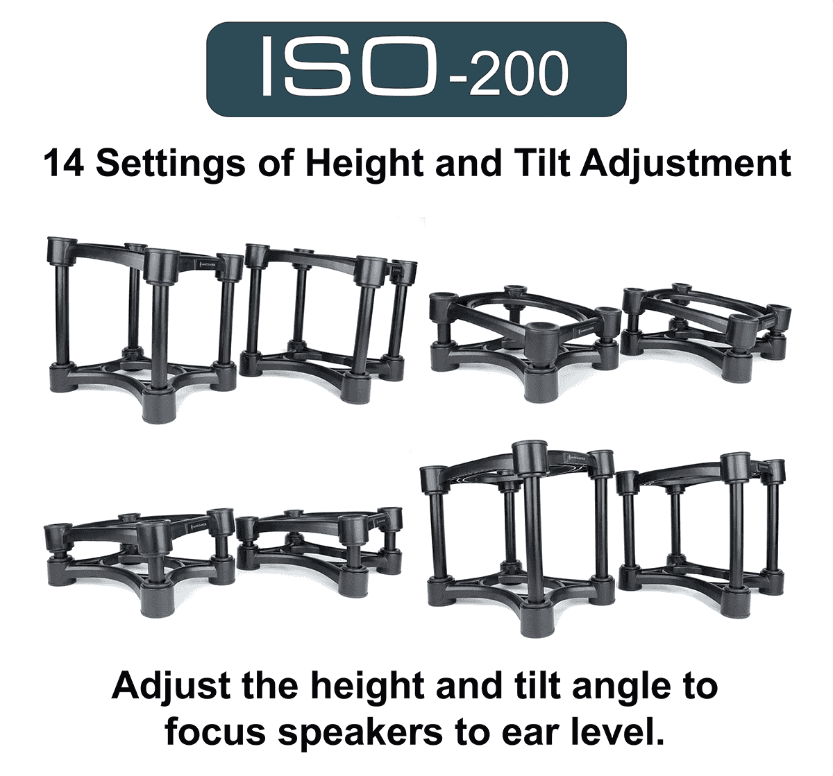 Isoacoustics Iso-200 (2 Supports) - Studioständer - Variation 1