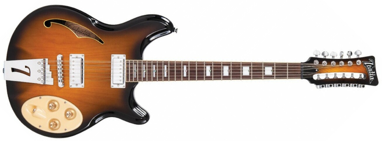 Italia Rimini 12 - 2 Tone Sunburst - Semi-Hollow E-Gitarre - Main picture