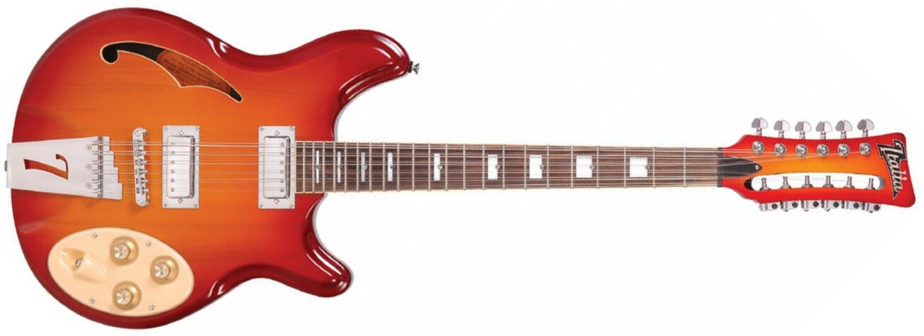 Italia Rimini 12 - Cherry Sunburst - Semi-Hollow E-Gitarre - Main picture