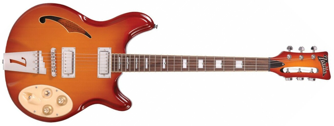 Italia Rimini 6 - Honey Sunburst - Semi-Hollow E-Gitarre - Main picture
