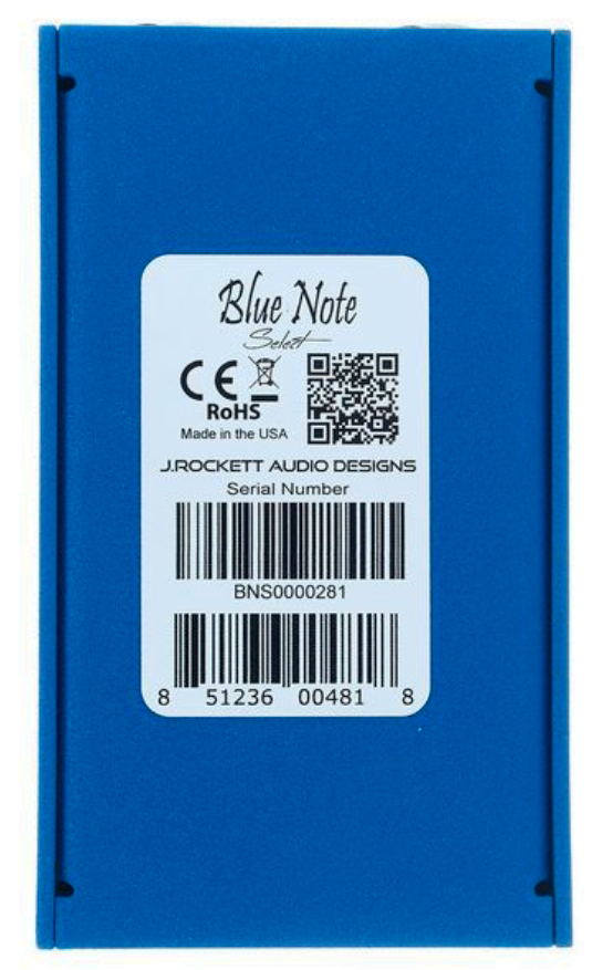 J. Rockett Audio Designs Blue Note Select Overdrive - Overdrive/Distortion/Fuzz Effektpedal - Variation 2