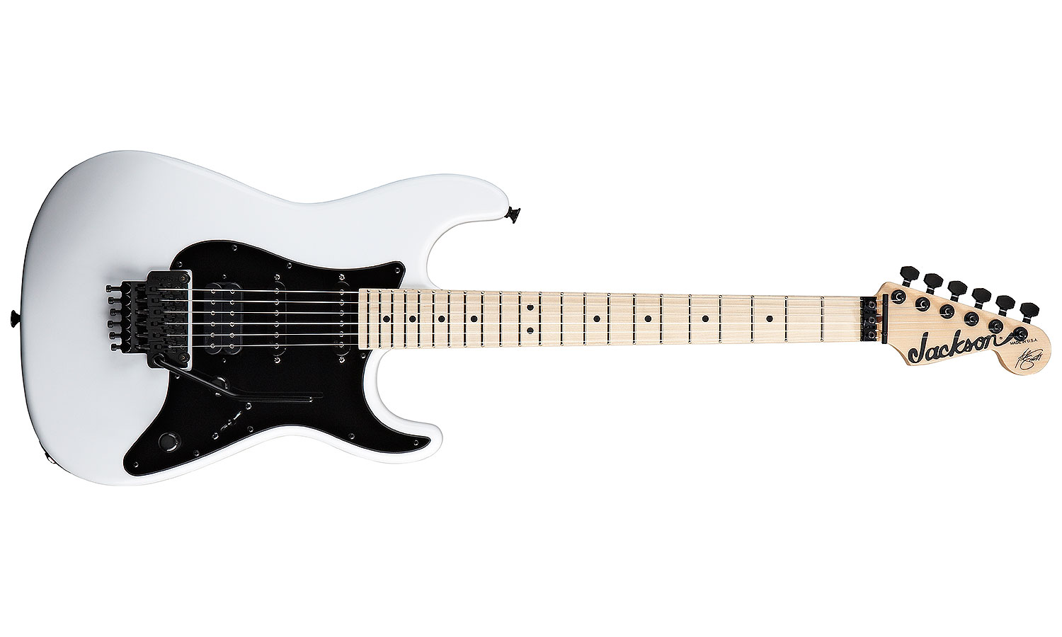 Jackson Adrian Smith San Dimas Sdx Signature Hss Fr Mn - Snow White - E-Gitarre in Str-Form - Variation 1