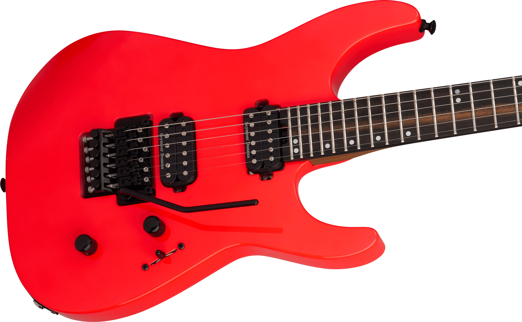 Jackson American Virtuoso Usa 2h Seymour Duncan Fr Eb - Rocket Red - E-Gitarre aus Metall - Variation 2
