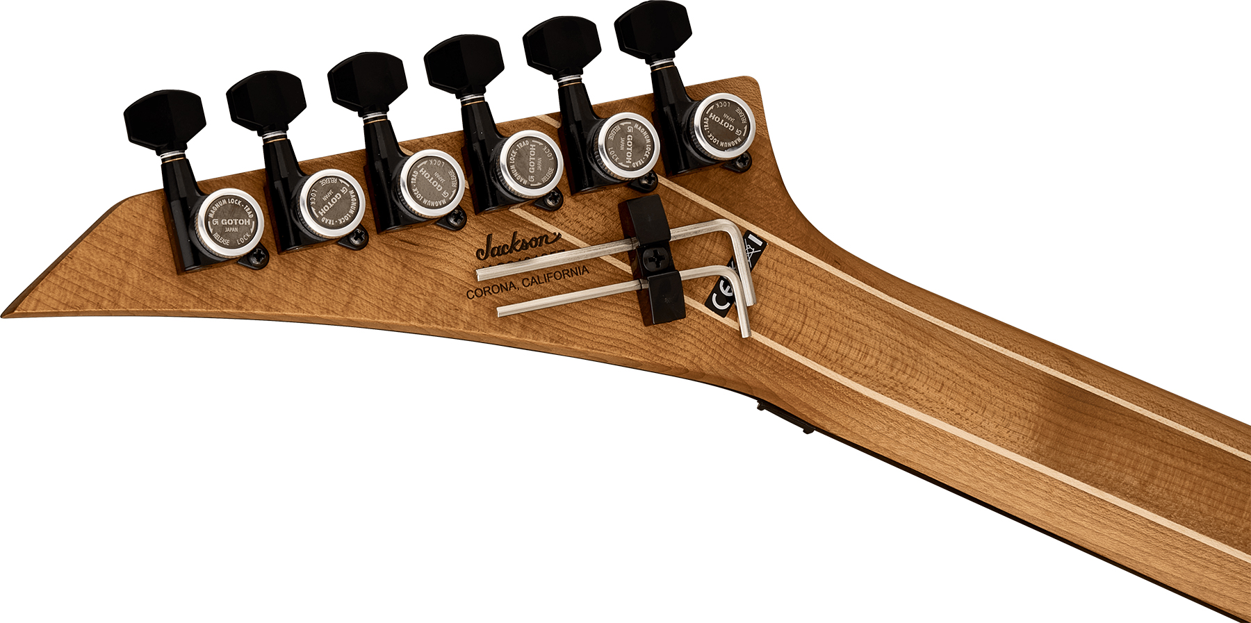 Jackson American Virtuoso Usa 2h Seymour Duncan Fr Eb - Rocket Red - E-Gitarre aus Metall - Variation 3