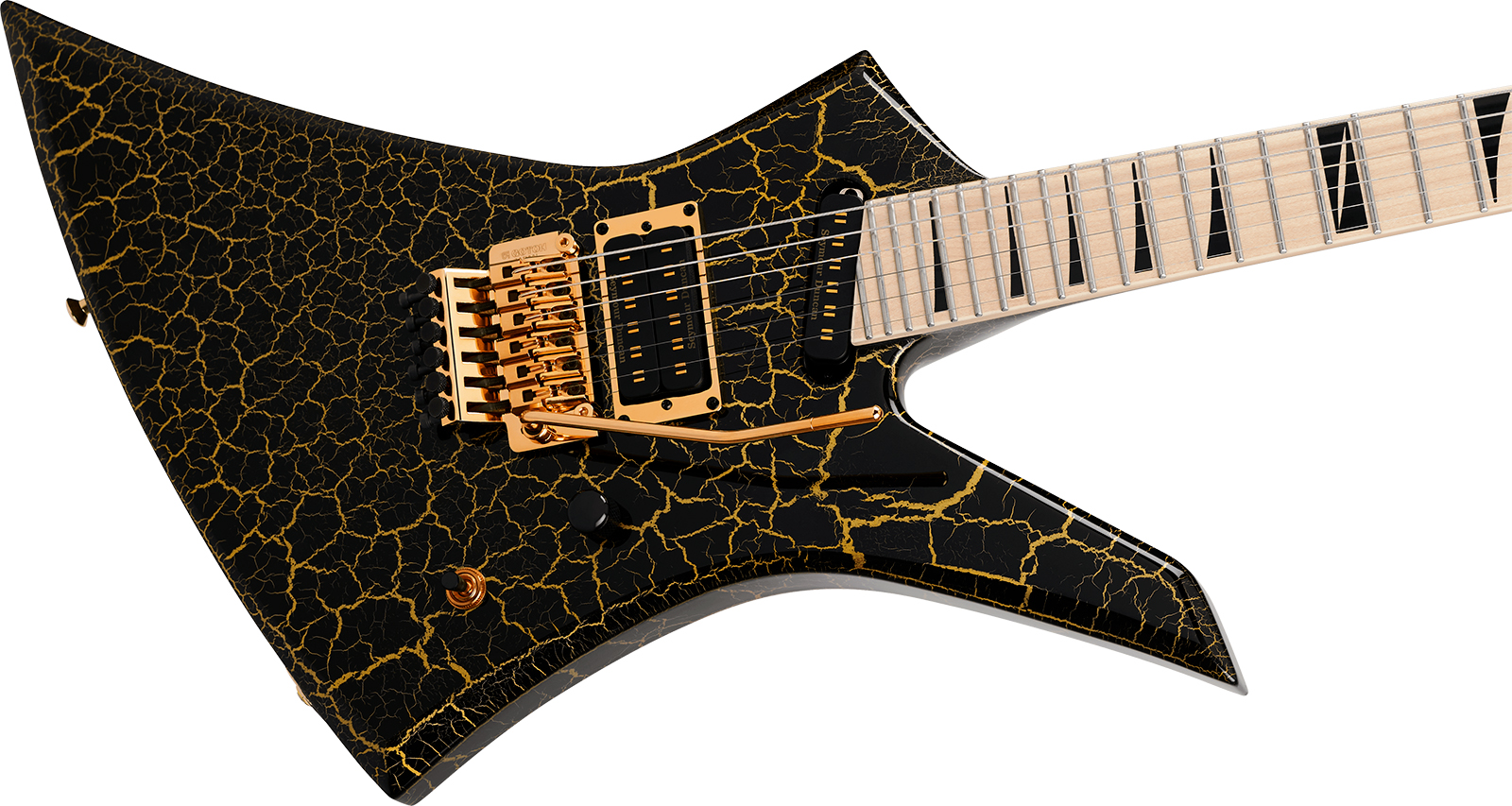 Jackson Brandon Ellis Kelly Ke27 Signature Pro Plus Hs Seymour Duncan Fr Mn - Gold Crackle - E-Gitarre aus Metall - Variation 2