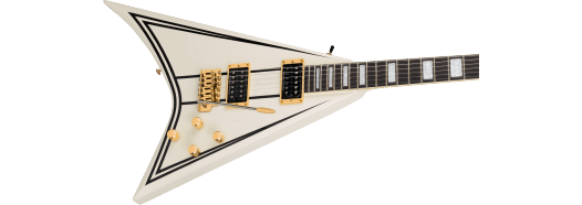 Jackson Cd1 Legend Series Rhoad Limited Edition Trem Hh Eb - White With Black Bevels - E-Gitarre aus Metall - Variation 3