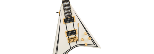 Jackson Cd1 Legend Series Rhoad Limited Edition Trem Hh Eb - White With Black Bevels - E-Gitarre aus Metall - Variation 4