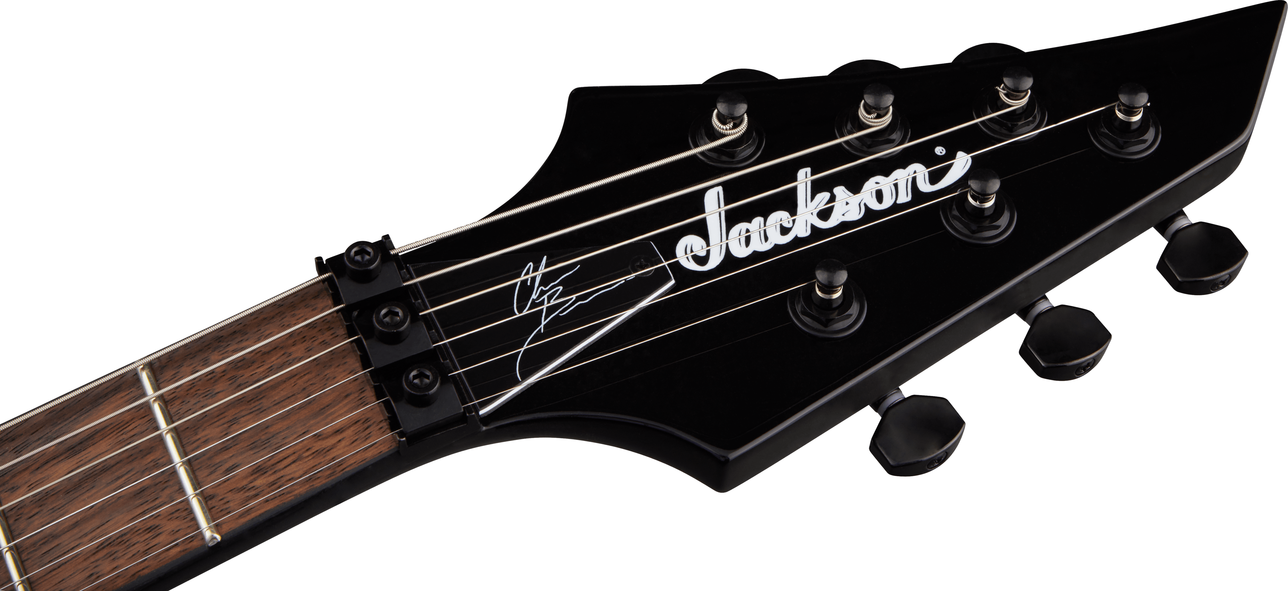 Jackson Chris Broderick Soloist 6 Pro Signature 2h Dimarzio Fr Lau - Gloss Black - E-Gitarre in Str-Form - Variation 4