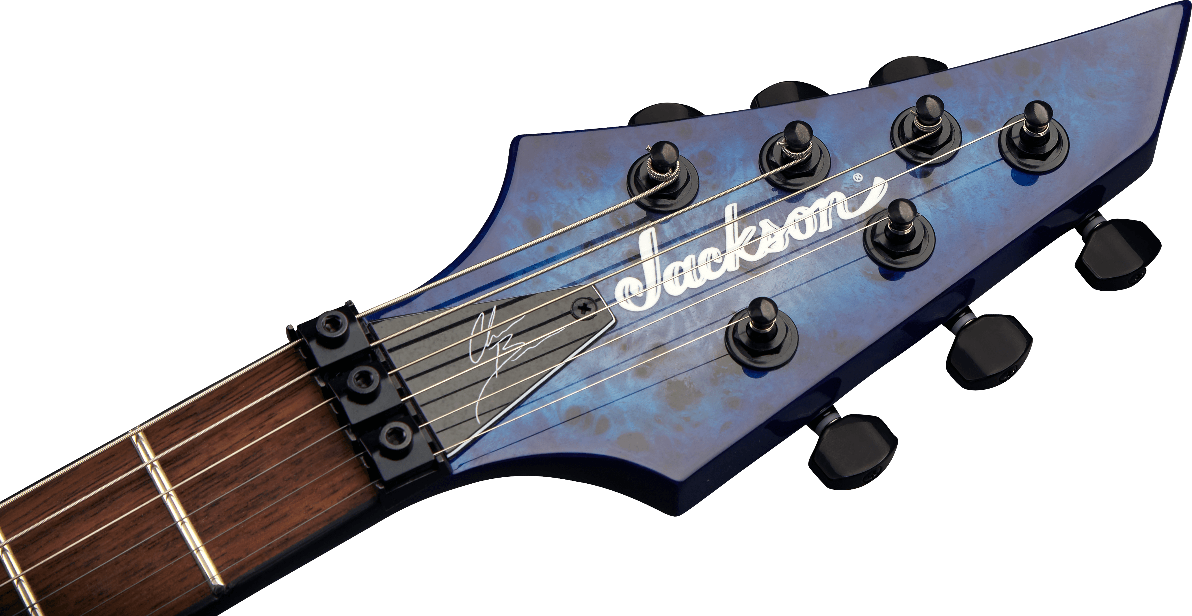 Jackson Chris Broderick Soloist 6 Pro 2h Dimarzio Fr Lau - Trans Blue Poplar - E-Gitarre in Str-Form - Variation 4