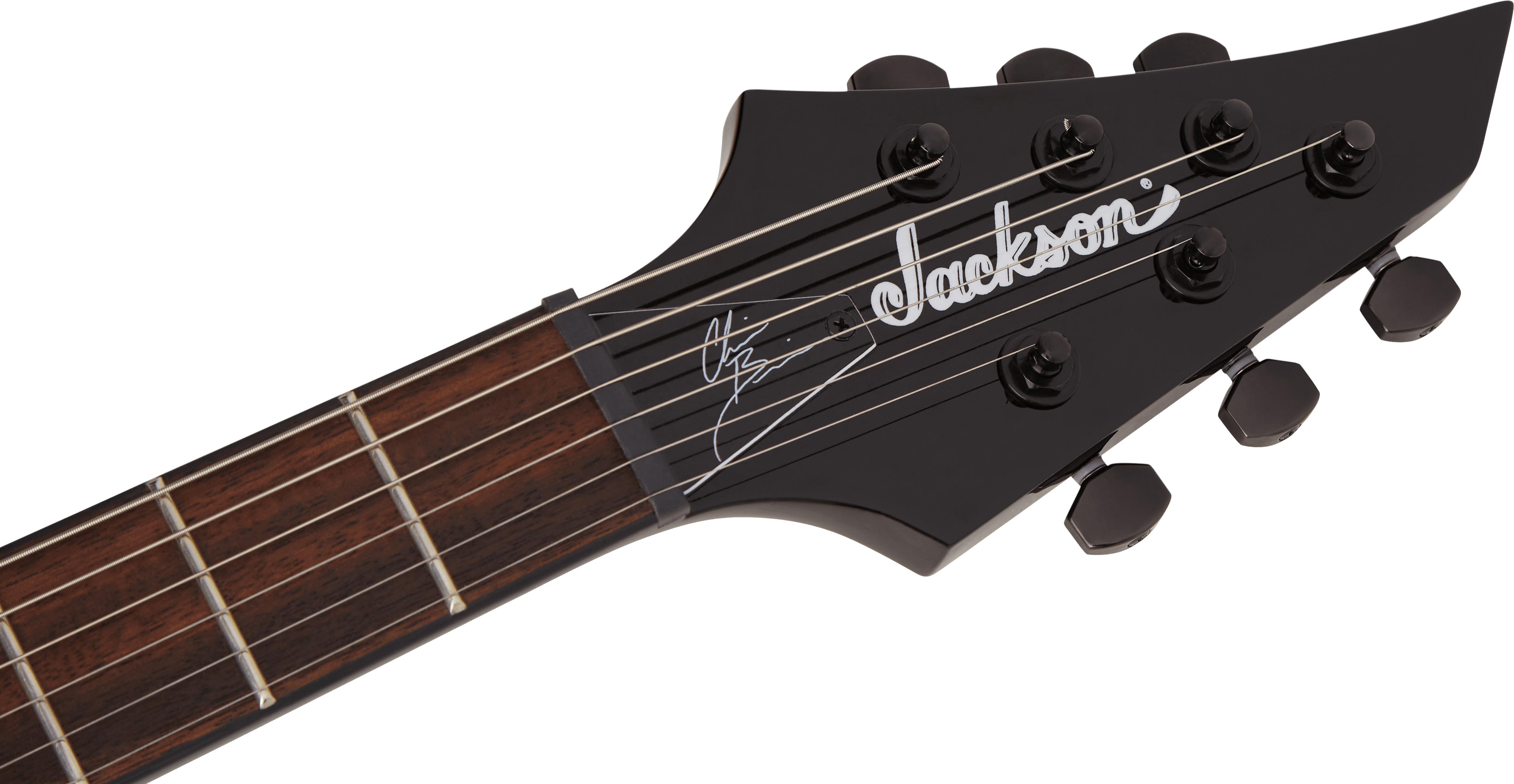 Jackson Chris Broderick Soloist 6 Pro Signature 2h Dimarzio Ht Lau - Gloss Black - E-Gitarre in Str-Form - Variation 4