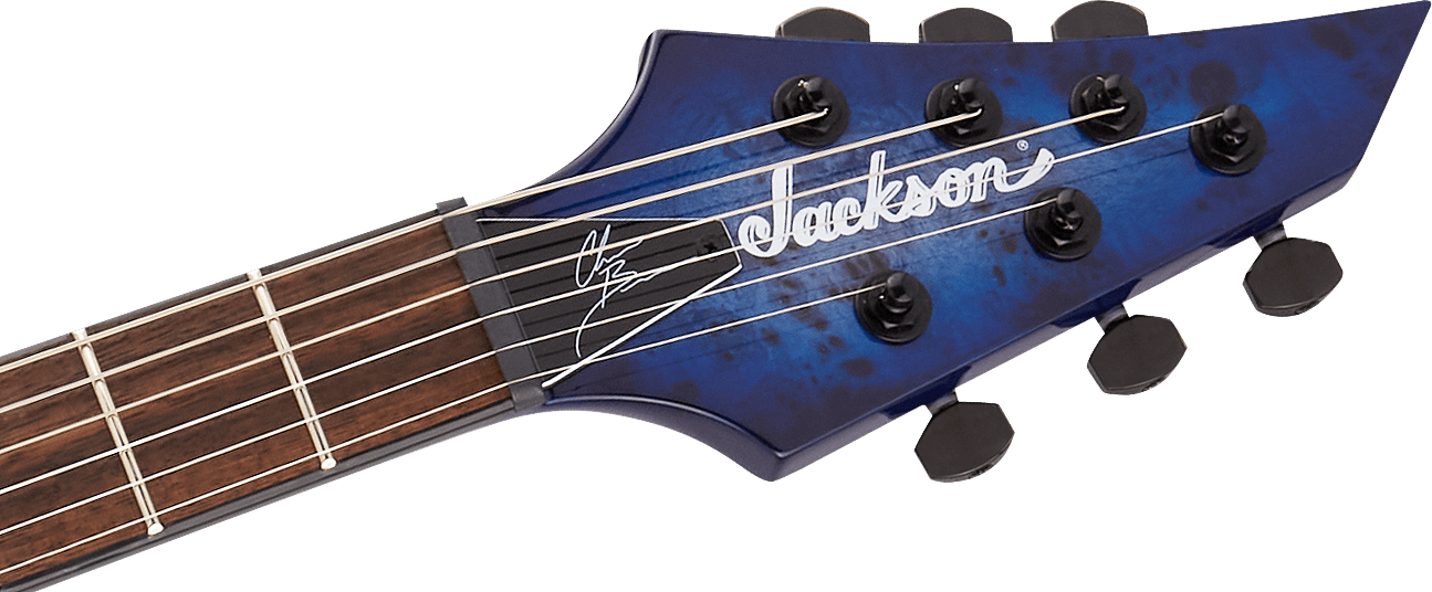 Jackson Chris Broderick Soloist 6 Pro 2h Dimarzio Ht Lau - Trans Blue Poplar - E-Gitarre in Str-Form - Variation 4