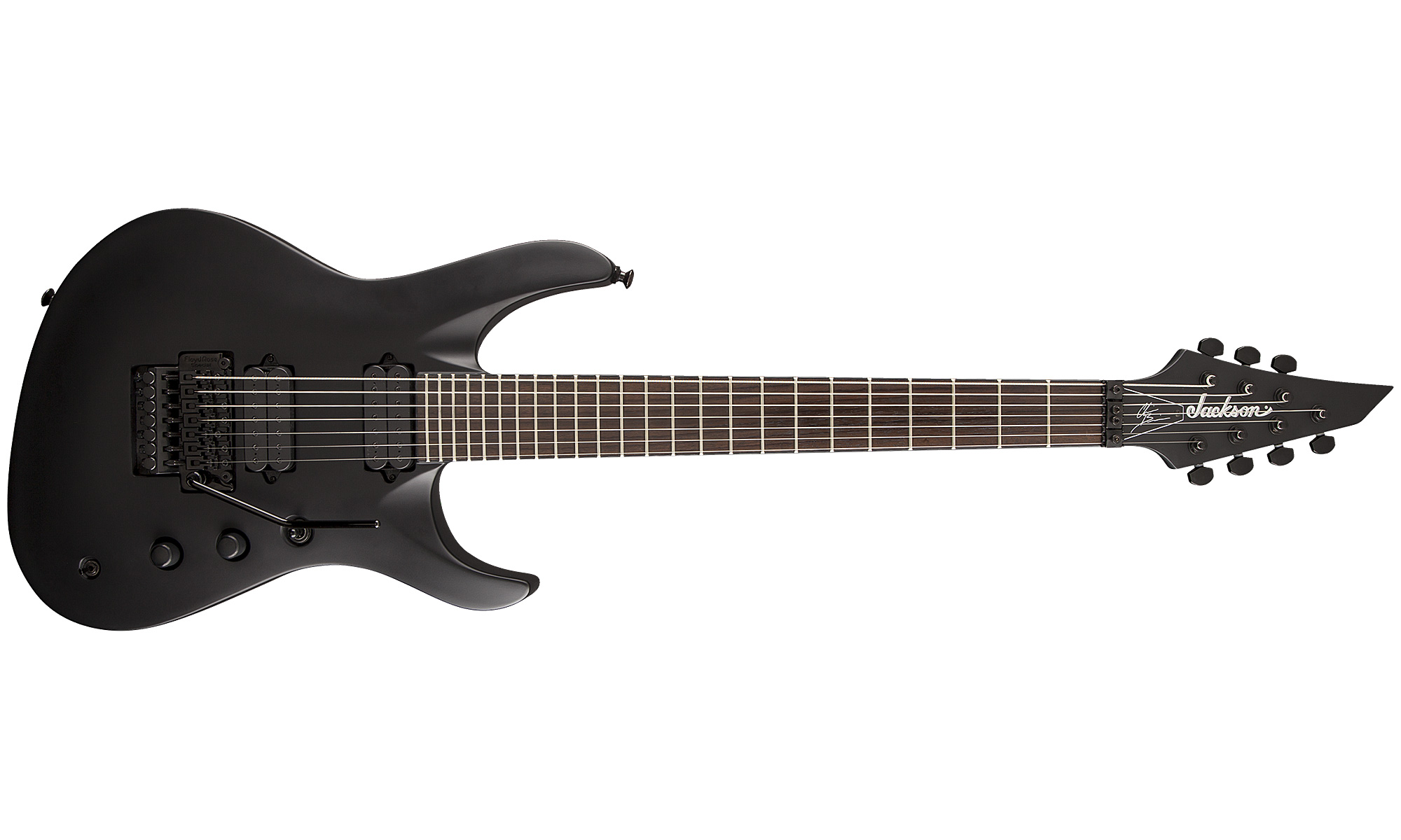 Jackson Chris Broderick Soloist 7 Pro - Satin Black - 7-saitige E-Gitarre - Variation 1