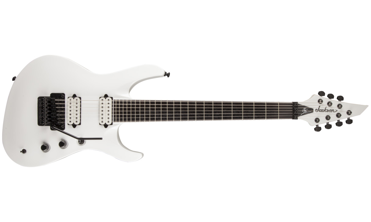Jackson Chris Broderick Soloist 7 Pro Hh Dimarzio Fr Rw - Snow White - 7-saitige E-Gitarre - Variation 1