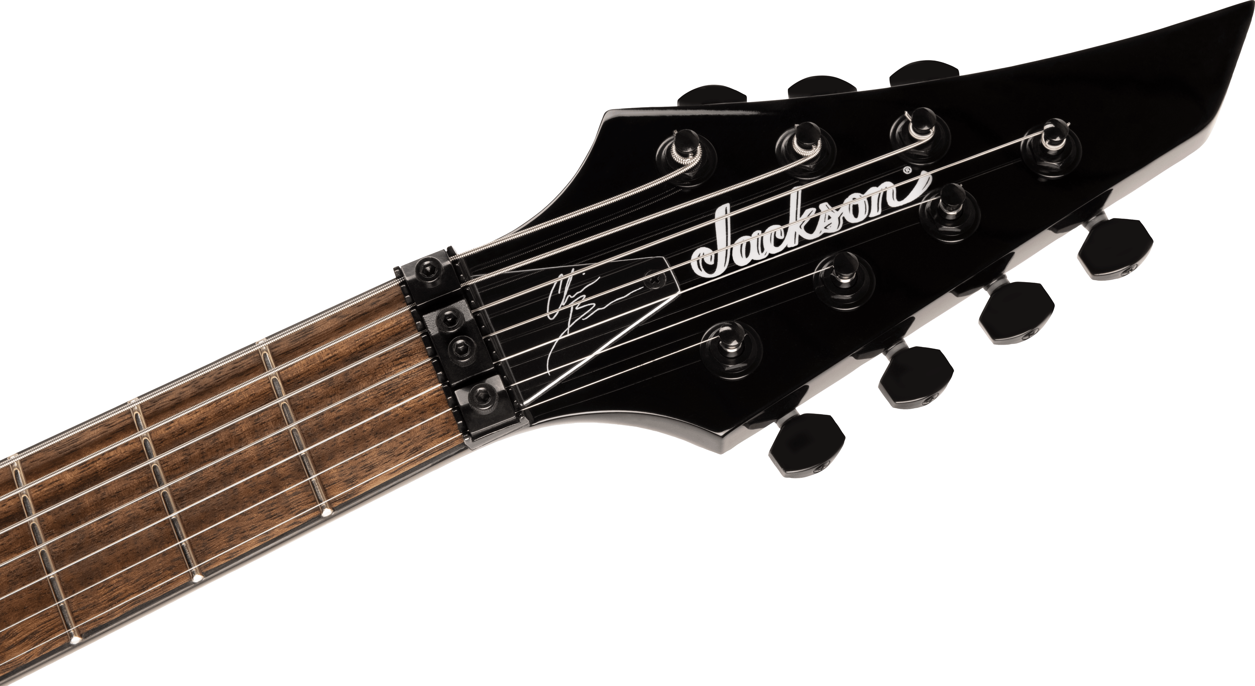Jackson Chris Broderick Soloist 7 Pro Signature 2h Dimarzio Fr Lau - Gloss Black - 7-saitige E-Gitarre - Variation 4
